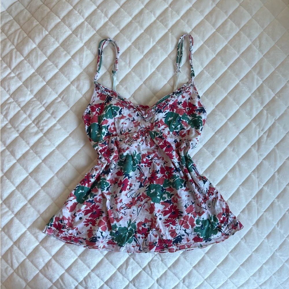 aéropostale floral v-neck camisole